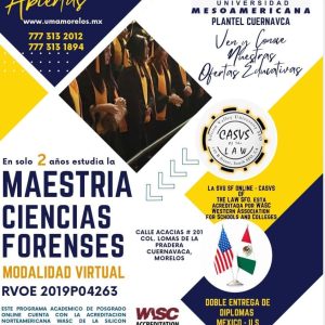 INTERNATIONAL MASTERS IN FORENSIC SCIENCES USA – LATIN AMERICA
