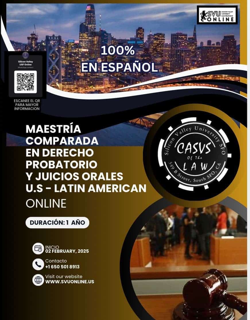 INTERNATIONAL COMPARATIVE MASTER’S DEGREE IN PROBATION LAW AND ORAL TRIALS USA – LATIN AMERICA