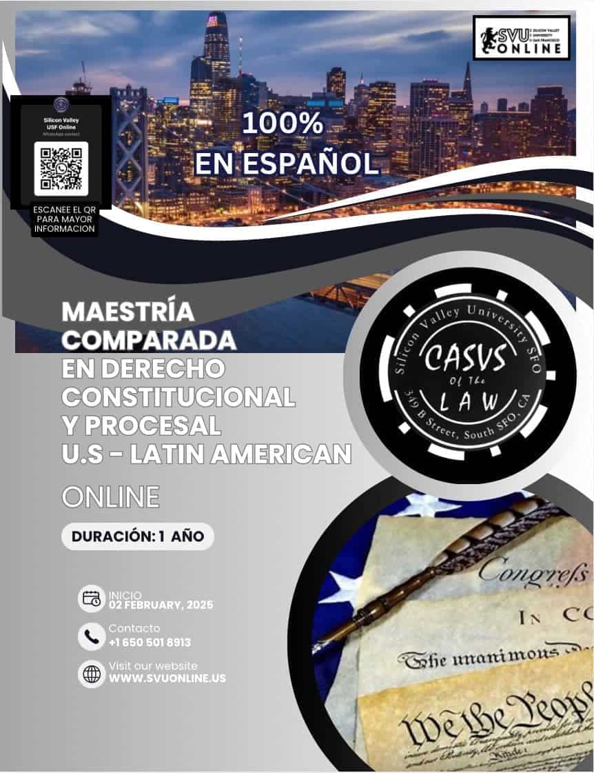 INTERNATIONAL COMPARATIVE MASTER’S DEGREE IN CONSTITUTIONAL AND PROCEDURAL LAW USA – LATIN AMERICA