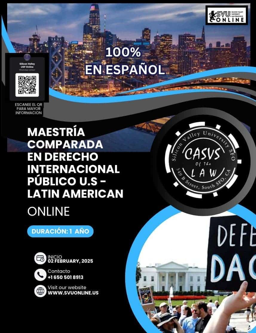 INTERNATIONAL COMPARATIVE MASTER’S DEGREE IN PUBLIC INTERNATIONAL LAW USA – LATIN AMERICA