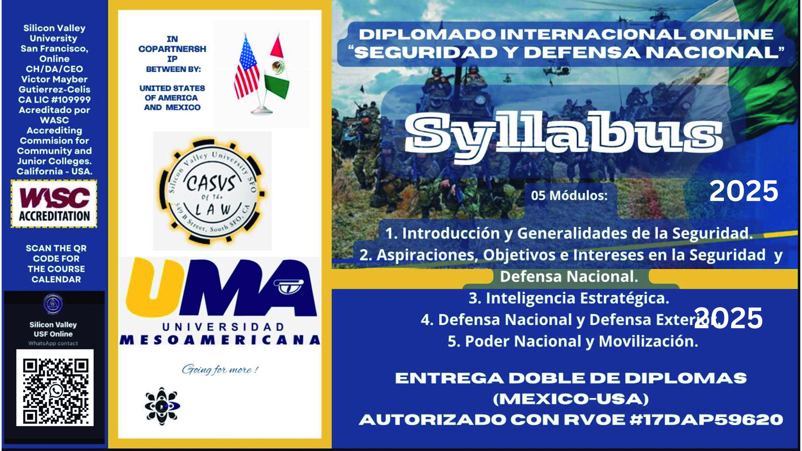 INTERNATIONAL DIPLOMA IN NATIONAL SECURITY AND DEFENSE