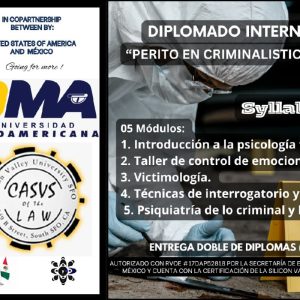 INTERNATIONAL DIPLOMA FIELD CRIMINALISTICS EXPERT